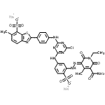 CAS#: 85665-95-8， 2-[4-[[4-[[3-[[5-(Aminocarbonyl)-1-Ethyl-1,6-Dihydro-2-Hydroxy-4-Methyl-6-Oxo-3-Pyridinyl]Azo]-4-Sulfophenyl] Amino]-6-Chloro-1,3,5-Triazin-2-Yl]Amino] Phenyl]-6-Methyl-7-Benzothiazolesulfonic Acid Disodium Salt