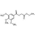 结构式 CAS# 856811-67-1, 乙基4-氧代-4-(3,4,5-三甲氧基苯基)丁酸酯