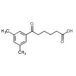 structure of CAS# 857481-29-9, 6-(3,5-Dimethylphenyl)-6-oxohexanoic acid;6-(3,5-Dimethylphenyl)-6-oxohexanoic acid
