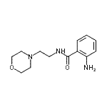 结构式 CAS# 857486-15-8, 2-氨基-N-[2-(4-吗啉基)乙基]苯甲酰胺