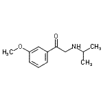 结构式 CAS# 857724-35-7, 2-(异丙基氨基)-1-(3-甲氧基苯基)乙酮