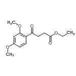 structure of CAS# 858445-94-0, Ethyl 4-(2,4-dimethoxyphenyl)-4-oxobutanoate;ethyl 4-(2,4-dimethoxyphenyl)-4-oxobutyrate