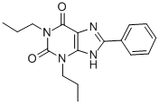 structure of CAS# 85872-53-3, 1,3-Dipropyl-8-Phenylxanthine;3,7-Dihydro-1,3-Dipropyl-8-Phenyl-1H-Purine-2,6,Dione;3,9-Dihydro-8-Phenyl-1,3-Dipropyl-1H-Purine-2,6-Dione;Dione,3,7-Dihydro-1,3-Dipropyl-8-Phenyl-1H-Purine-6