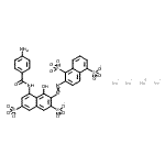 CAS#: 85895-98-3， Tetrasodium 2-({8-[(4-aminobenzoyl)amino]-1-hydroxy-3,6-disulfonato-2-naphthyl}diazenyl)-1,5-naphthalenedisulfonate