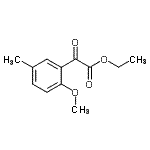 结构式 CAS# 859775-82-9, 乙基(2-甲氧基-5-甲基苯基)(氧代)乙酸酯