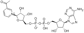 结构式 CAS# 86-08-8, 3-乙酰基吡啶腺嘌呤二核苷酸