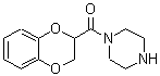 structure of CAS# 860173-98-4, 2,3-Dihydro-1,4-benzodioxin-2-yl(1-piperazinyl)methanone;(2,3-Dihydro-benzo[1,4]dioxin-2-yl)-piperazin-1-;(2,3-Dihydro-benzo[1,4]dioxin-2-yl)-piperazin-1-yl;(2,3-Dihydro-benzo[1,4]dioxin-2-yl)-piperazin-1-yl-methanone