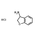 结构式 CAS# 860689-81-2, 2,3-二氢苯并呋喃-3-胺盐酸盐