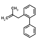 structure of CAS# 860770-58-7, 2-(2-Methyl-2-propen-1-yl)biphenyl;3-(2-Biphenyl)-2-methyl-1-propene