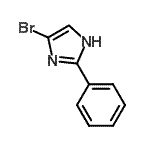 结构式 CAS# 86119-58-6, 4-溴-2-苯基-1H-咪唑