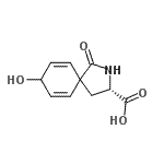 CAS#: 86334-99-8， (3S)-8-Hydroxy-1-oxo-2-azaspiro[4.5]deca-6,9-diene-3-carboxylic acid
