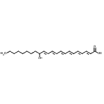 CAS#: 86360-66-9， (2E,4E,6E,8E,10E,12E)-14-Hydroxy-2,4,6,8,10,12-docosahexaenoic acid