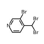 structure of CAS# 865449-16-7, 3-Bromo-4-(dibromomethyl)pyridine;3-bromo-4-(dibromomethyl)pyridine;3-BROMO-4-(DIBROMOMETHYL)-PYRIDINE