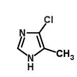 structure of CAS# 86604-94-6, 4-Chloro-5-methyl-1H-imidazole