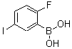 结构式 CAS# 866683-41-2, (2-氟-5-碘苯基)硼酸