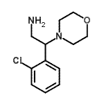 structure of CAS# 866782-01-6, 2-(2-Chlorophenyl)-2-(4-morpholinyl)ethanamine;[31466-44-1];1-[2-Amino-1-(morpholin-4-yl)ethyl]-2-chlorobenzene;2-(2-Chlorophenyl)-2-(morpholin-4-yl)ethylamine