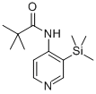 structure of CAS# 86847-70-3, 2,2-Dimethyl-N-(3-Trimethylsilanyl-Pyridin-4-Yl)-Propionamide;2,2-DIMETHYL-N-(3-TRIMETHYLSILANYL-PYRIDIN-4-YL)-PROPIONAMIDE