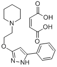 CAS#: 86871-59-2， 1-(2-((5-Phenyl-1H-Pyrazol-3-Yl)Oxy)Ethyl)-Piperidine (Z)-2-Butenedioate (1:1)