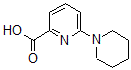structure of CAS# 868755-50-4, 6-(1-Piperidinyl)-2-Pyridinecarboxylic Acid;6-(Piperidin-1-Yl)Picolinic Acid, 2-Carboxy-6-(Piperidin-1-Yl)Pyridine, 1-(6-Carboxypyridin-2-Yl)Piperidine;6-Piperidin-1-Ylpyridine-2-Carboxylic Acid 97%;6-PIPERIDIN-1-YLPYRIDINE-2-CARBOXYLIC ACID