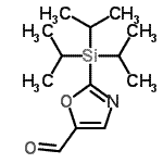 结构式 CAS# 869542-45-0, 2-(三异丙基硅烷基)-1,3-恶唑-5-甲醛