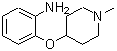 structure of CAS# 869943-62-4, 2-[(1-Methyl-4-piperidinyl)oxy]aniline;2-(1-methyl-4-piperidyloxy)phenylamine;2-(1-methylpiperidin-4-yloxy)benzenamine;2-(1-Methyl-piperidin-4-yloxy)-phenylamine