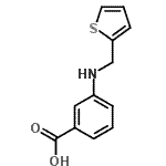 CAS 登录号：869947-84-2， 3-[(2-噻吩基甲基)氨基]苯甲酸