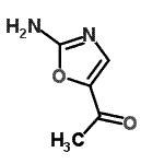 structure of CAS# 87005-17-2, 1-(2-Amino-1,3-oxazol-5-yl)ethanone;1-(2-amino-1,3-oxazol-5-yl)ethanone;1-(2-aminooxazol-5-yl)ethanone;5-acetyl-2-amino-1,3-oxazole