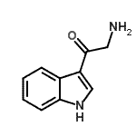 structure of CAS# 87084-40-0, 2-Amino-1-(1H-indol-3-yl)ethanone;2-amino-1-(1H-indol-3-yl)ethanone