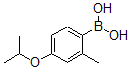 structure of CAS# 871126-21-5, B-[2-Methyl-4-(1-Methylethoxy)Phenyl]-Boronic Acid;(4-ISOPROPOXY-2-METHYL)BENZENEBORONIC ACID;4-ISOPROPOXY-2-METHYLPHENYLBORONIC ACID