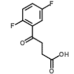 结构式 CAS# 871127-78-5, 4-(2,5-二氟苯基)-4-氧代丁酸