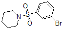 结构式 CAS# 871269-12-4, 1-[(3-溴苯基)磺酰基]-哌啶