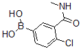 结构式 CAS# 871332-65-9, B-[4-氯-3-[(甲基氨基)羰基]苯基]-硼酸
