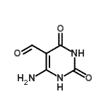 结构式 CAS# 87166-64-1, 6-氨基-2,4-二氧代-1,2,3,4-四氢-5-嘧啶甲醛