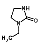 structure of CAS# 872-69-5, 1-Ethyl-2-imidazolidinone;1-ethylimidazolidin-2-one;MFCD11226854