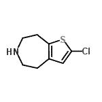 CAS 登录号：873015-86-2， 2-氯-5,6,7,8-四氢-4H-噻吩并[2,3-d]氮杂卓
