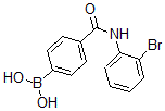 结构式 CAS# 874288-01-4, B-[4-[[(2-溴苯基)氨基]羰基]苯基]-硼酸