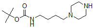 结构式 CAS# 874831-61-5, [4-(1-哌嗪基)丁基]-氨基甲酸叔丁酯