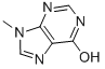 structure of CAS# 875-31-0, 1,9-Dihydro-9-Methyl-6H-Purin-6-One;9-Methyl-1,9-Dihydro-6H-Purin-6-One;9-Methylpoxanthine;Nsc4918