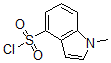 结构式 CAS# 876316-36-8, 1-甲基-1H-吲哚-4-磺酰氯