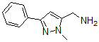 structure of CAS# 876728-39-1, 1-Methyl-3-Phenyl-1H-Pyrazole-5-Methanamine;5-(Aminomethyl)-1-Methyl-3-Phenyl-1H-Pyrazole, [5-(Aminomethyl)-1-Methyl-1H-Pyrazol-3-Yl]Benzene;(1-Methyl-3-Phenyl-1H-Pyrazol-5-Yl)Methylamine 97%;5-(Aminomethyl)-1-Methyl-3-Phenyl-1H-Pyrazole 97%