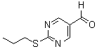 结构式 CAS# 876890-33-4, 2-(丙基硫基)-5-嘧啶甲醛