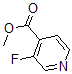 结构式 CAS# 876919-08-3, 3-氟-4-吡啶羧酸甲酯