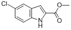 structure of CAS# 87802-11-7, 5-Chloro-1H-Indole-2-Carboxylic Acid Methyl Ester;1H-Indole-2-Carboxylic Acid, 5-Chloro-, Methyl Ester;5-CHLORO-1H-INDOLE-2-CARBOXYLIC ACID METHYL ESTER;5-CHLOROINDOLE-2-CARBOXYLIC ACID METHYL ESTER