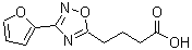 结构式 CAS# 878437-17-3, 4-[3-(2-呋喃基)-1,2,4-恶二唑-5-基]丁酸