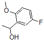 structure of CAS# 878572-08-8, 5-Fluoro-2-Methoxy-alpha-Methyl-Benzenemethanol;1-(5-Fluoro-2-Methoxyphenyl)Ethanol, 95%;1-(5-FLUORO-2-METHOXYPHENYL)ETHAN-1-OL