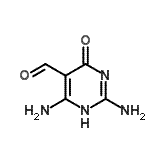 结构式 CAS# 88075-70-1, 2,6-二氨基-4-氧代-1,4-二氢-5-嘧啶甲醛