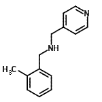 结构式 CAS# 880809-54-1, 1-(2-甲基苯基)-N-(4-吡啶基甲基)甲胺