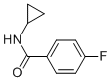 structure of CAS# 88229-16-7, N-Cyclopropyl-4-Fluorobenzamide;N-Cyclopropyl 4-Fluorobenzamide
