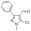 structure of CAS# 883-38-5, 5-Chloro-1-Methyl-3-Phenyl-1H-Pyrazole-4-Carbaldehyde;5-Chloro-1-Methyl-3-Phenyl-Pyrazole-4-Carbaldehyde;5-Chloro-1-Methyl-3-Phenyl-4-Pyrazolecarboxaldehyde;2K-535S