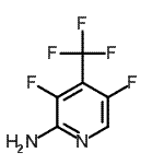 structure of CAS# 883498-68-8, 3,5-Difluoro-4-(trifluoromethyl)-2-pyridinamine;2-AMINO-3,5-DIFLUORO-4- PYRIDINE;2-Amino-3,5-difluoro-4-(trifluoromethyl)pyridine;2-Amino-3,5-difluoro-4-(trifluoromethyl)pyridine 95%